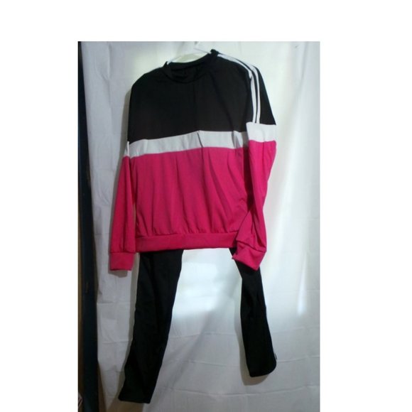 Geulis Pants - 2 Pieces Long Sleeve Loose Pullover Top Long Pants